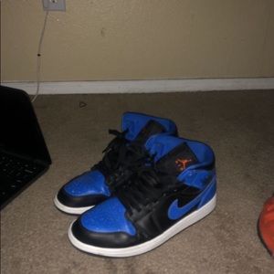 JORDAN retro 1 royal og paint splatter /